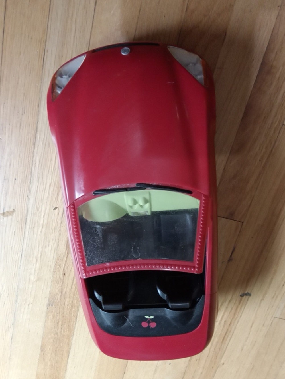 Barbie Red Toy Sports Car with Black Interior